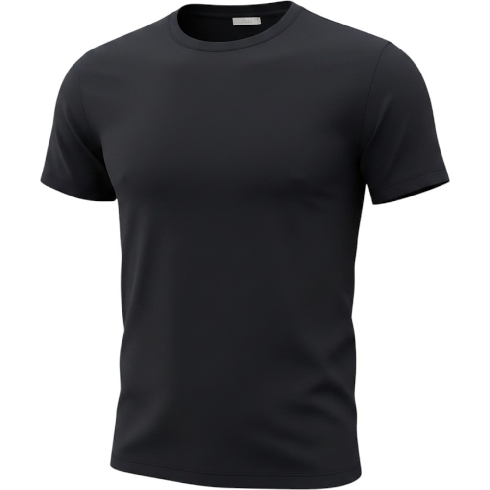 COS Mens Navy Blue 100% Cotton Crew Neck Short Sleeve T-Shirt Size S 0376388 4
